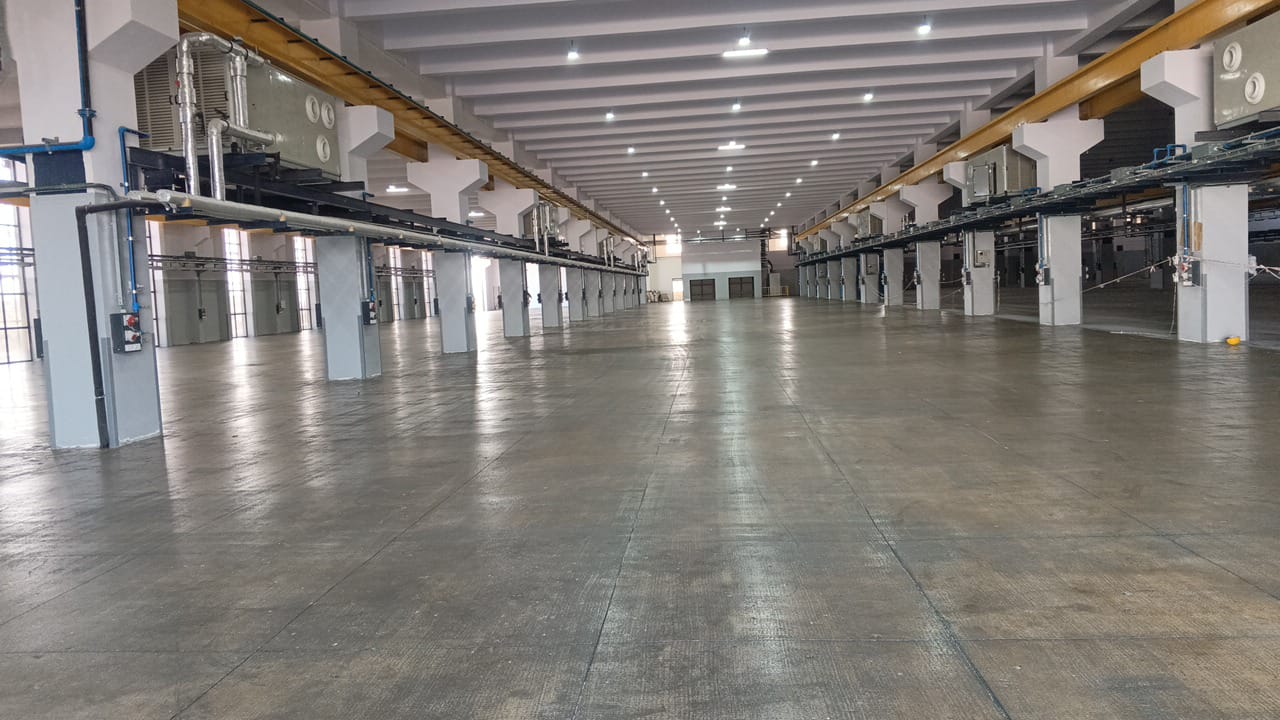 PU FLOORING WORK @ JYOTI CNC