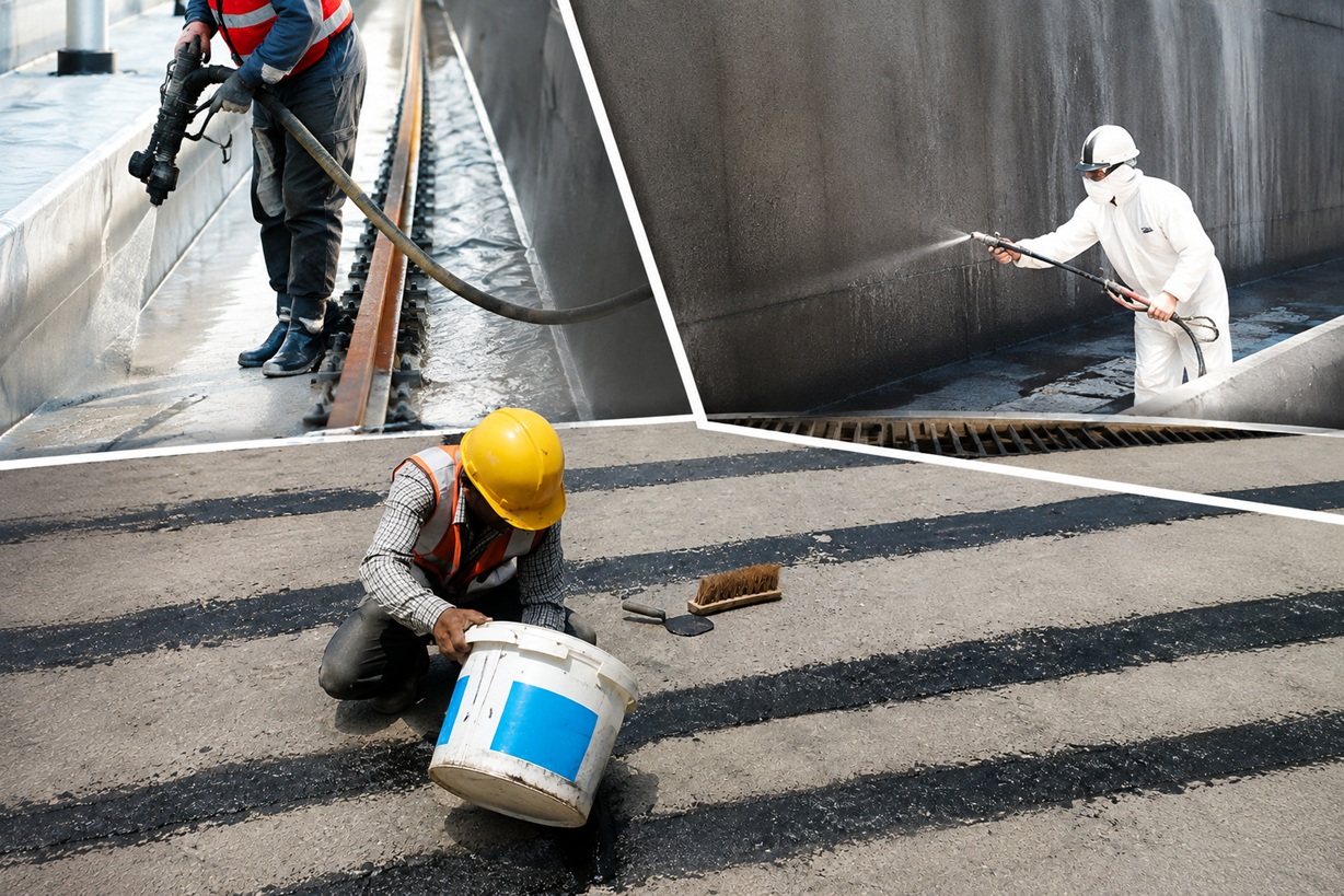 Construction Chemical Applications for Structural Durability 2 Construction Chemical collage